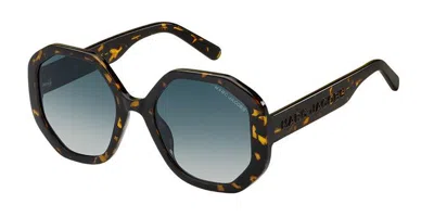 Marc Jacobs Marc 659/s 086/08 Women's Sunglasses Tortoiseshell Size 53 In Black