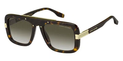 Marc Jacobs Marc 670/s 086/9k Men's Sunglasses Tortoiseshell Size 55 In Brown