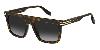 Marc Jacobs Marc 680/s 086/9o Men's Sunglasses Tortoiseshell Size 55 In Black