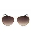 Marc Jacobs Pilot-frame Sunglasses In Gold Havana/brown Sf