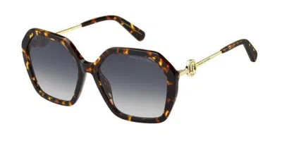 Marc Jacobs Marc 689/s 086/gb Women's Sunglasses Tortoiseshell Size 57 In Gray