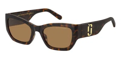 Marc Jacobs Marc 723/s 086/70 Women's Sunglasses Tortoiseshell Size 53 In Brown