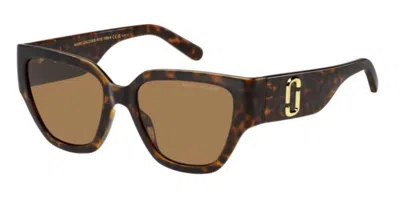 Marc Jacobs Marc 724/s 086/70 Women's Sunglasses Tortoiseshell Size 54 In Brown