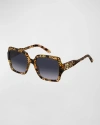 Marc Jacobs Marc 731s Acetate Square Sunglasses In Ptt Hvn