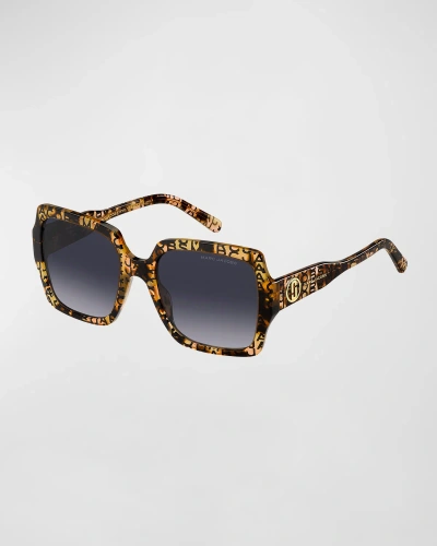 Marc Jacobs Marc 731s Acetate Square Sunglasses In Multi