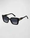 Marc Jacobs Acetate Square Sunglasses In Black