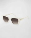 Marc Jacobs Marc 733s Acetate Square Sunglasses In Ivory