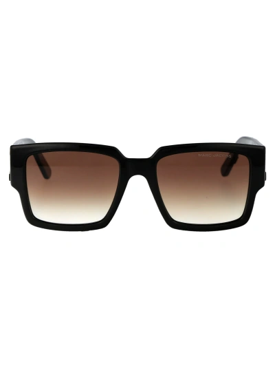 Marc Jacobs Marc 739/s Sunglasses In 80sha Black Whte