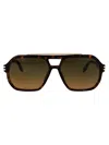 Marc Jacobs Geometric Sunglasses In Brown