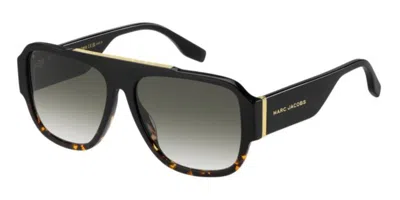 Marc Jacobs Marc 756/s Wr7/9k Men's Sunglasses Black Size 58