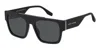 Marc Jacobs Marc 757/s 53mm Rectangular Sunglasses In Black