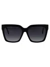 Marc Jacobs Acetate Square Sunglasses In Black