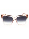 Marc Jacobs Rectangle-frame Sunglasses In Nude / Dark Grey Sf