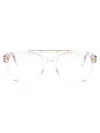 Marc Jacobs Crystal Acetate Glasses In Metallic