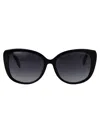 Marc Jacobs 55mm Gradient Cat Eye Sunglasses In Black