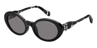 Marc Jacobs Marc 792/f/s Asian Fit Wr7/ir Women's Sunglasses Black Size 53