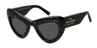 Marc Jacobs Marc 798/s Str 807/ir Women's Sunglasses Black Size 48