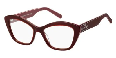 Marc Jacobs Marc 802 Women's Glasses, Burgundy, Size 53