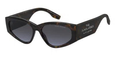Marc Jacobs Marc 803/s 086/gb Women's Sunglasses Tortoiseshell Size 56 In Black