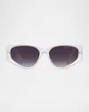 Marc Jacobs Marc 803s Nylon Cat-eye Sunglasses In Transparent