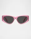 Marc Jacobs Marc 803s Nylon Cat-eye Sunglasses In Pink