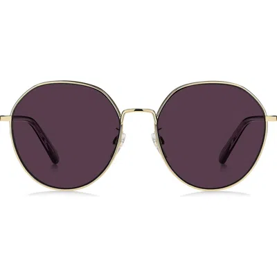 Marc Jacobs Marc 830/f/s 58mm Gradient Round Sunglasses In Gold Violet