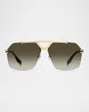 Marc Jacobs Marc 837s Titanium Rectangular Sunglasses
