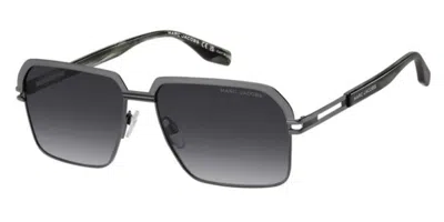 Marc Jacobs Marc 839/s Poh/9o Men's Sunglasses Silver Size 59 In Green