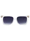 Marc Jacobs Crystal Acetate Sunglasses In White