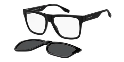 Marc Jacobs Marc 848/c With Clip-on Men's Glasses, Black, Size 56