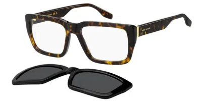 Marc Jacobs Marc 849/c With Clip-on 086/m9 Occhiali Da Vista Tartarugatishell Per Uomo (solo Montatura) In Brown