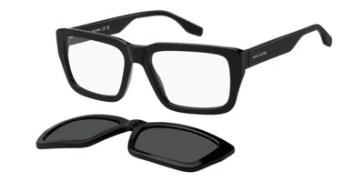 Marc Jacobs Marc 849/c With Clip-on 807/m9 Men's Glasses Black Size 56 - Free Lenses - Blue Light Block Availabl In Multi