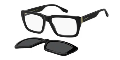 Marc Jacobs Marc 849/c With Clip-on 2m2/m9 Men's Glasses Black Size 56 - Free Lenses - Blue Light Block Availabl
