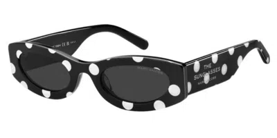Marc Jacobs Marc 858/g/s Vestibilità Orientale 80s/ir Occhiali Da Sole Neri Per Donna In Black