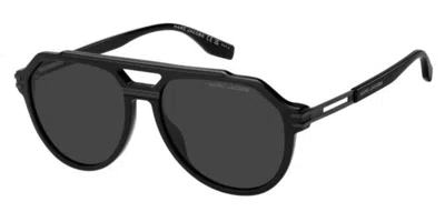 Marc Jacobs Marc 876/s 807/ir Occhiali Da Sole Neri Per Uomo In Black