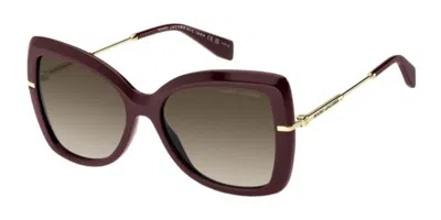 Marc Jacobs Marc 881/s Lhf/ha Women's Sunglasses  Size 56 In Burgundy