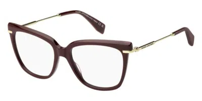 Marc Jacobs Marc 891 Lhf Women's Glasses  Size 53 - Free Lenses - Blue Light Block Available In Burgundy