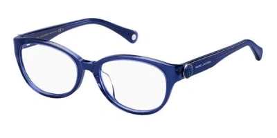 Marc Jacobs Marc 93/f Asian Fit 7vw Women's Glasses Blue Size 52 - Free Lenses - Blue Light Block Available In Transparent Blue