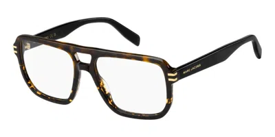 Marc Jacobs Marc 947 Men's Glasses, Tortoiseshell, Size 55 In Black Brown Tortoise