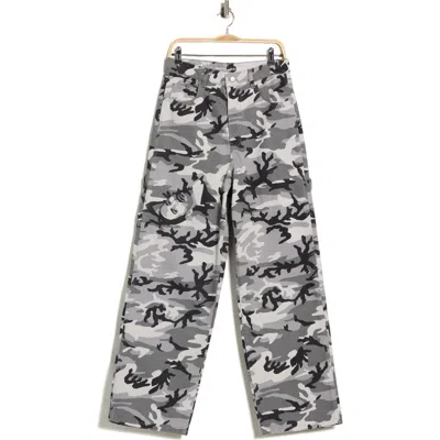 Marc Jacobs Marc Camo Oversized Jean In Gray