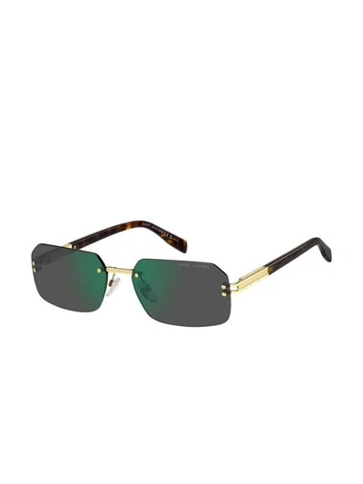 Marc Jacobs Marc Gold Metal Rectangle Sunglasses