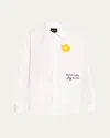 Marc Jacobs Cotton Shirt With Flower Patch In White