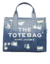 Marc Jacobs Marc Jacob The Rip And Repair Denim Medium Tote Bag In Purple