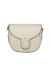 MARC JACOBS MARC JACOB THE SMALL SADDLE BAG IN WHITE LEATHER