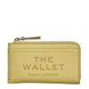 Marc Jacobs Marc Jacob Top Zip Leather Wallet In Green