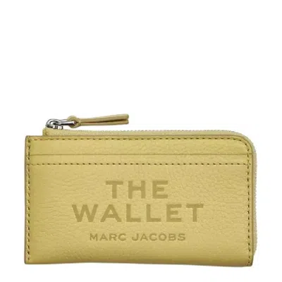 Marc Jacobs Marc Jacob Top Zip Leather Wallet In Green