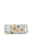 Marc Jacobs Leather The Mini Bag With Floral Print In White