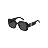 Marc Jacobs Oversized Chic Plastic Sunglasses In Black
