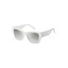 Marc Jacobs Grey Mirror Silver Butterfly Ladies Sunglasses Marc 695/s 0hym/ic 55