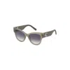 Marc Jacobs Grey Gradient Cat Eye Ladies Sunglasses Marc 697/s 06cr/9o 53 In Green